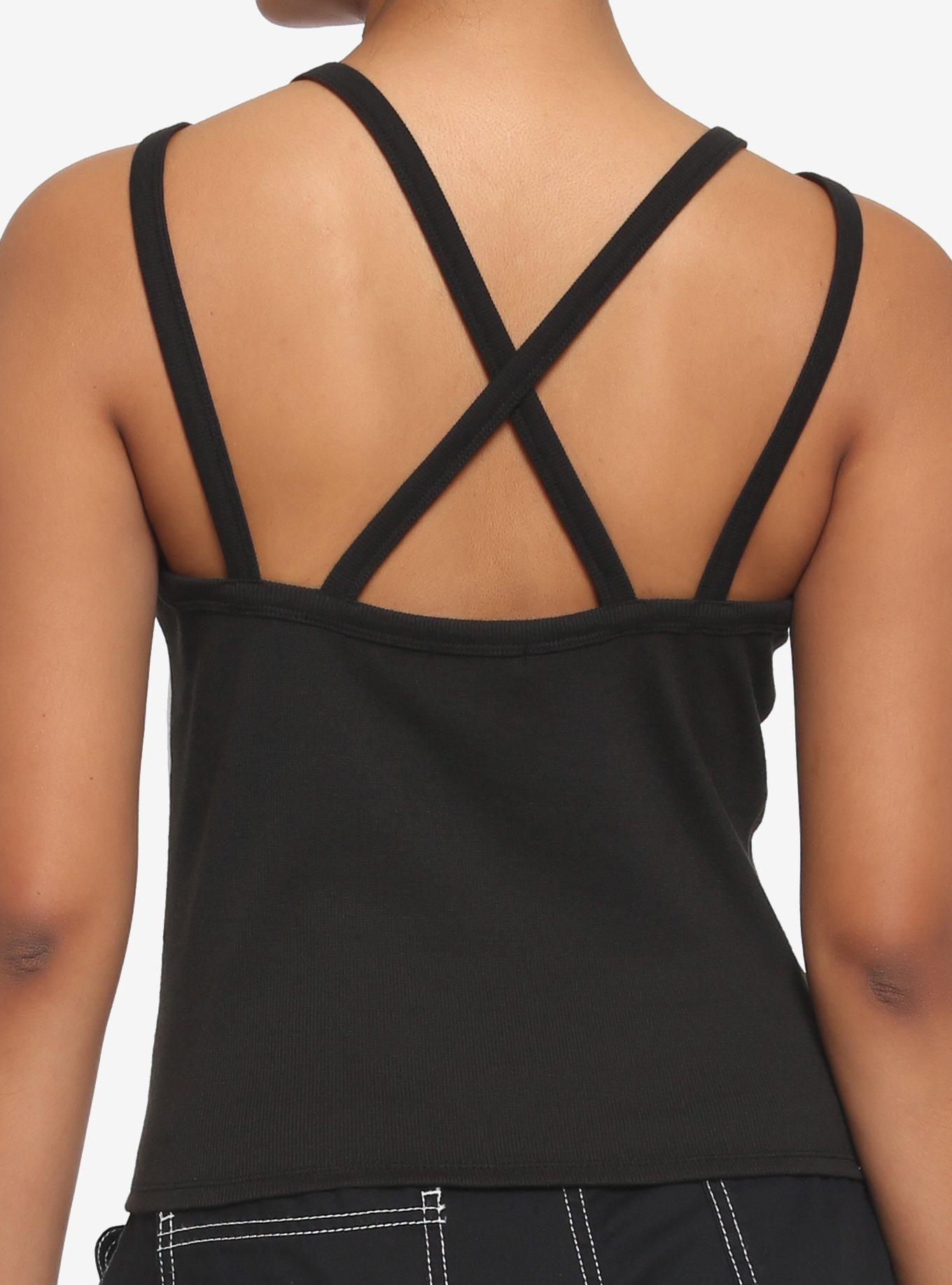 Yin-Yang Girls Tank Top, BLACK, alternate