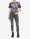 Scream Ghost Face Tie-Dye Girls Crop T-Shirt, MULTI, alternate