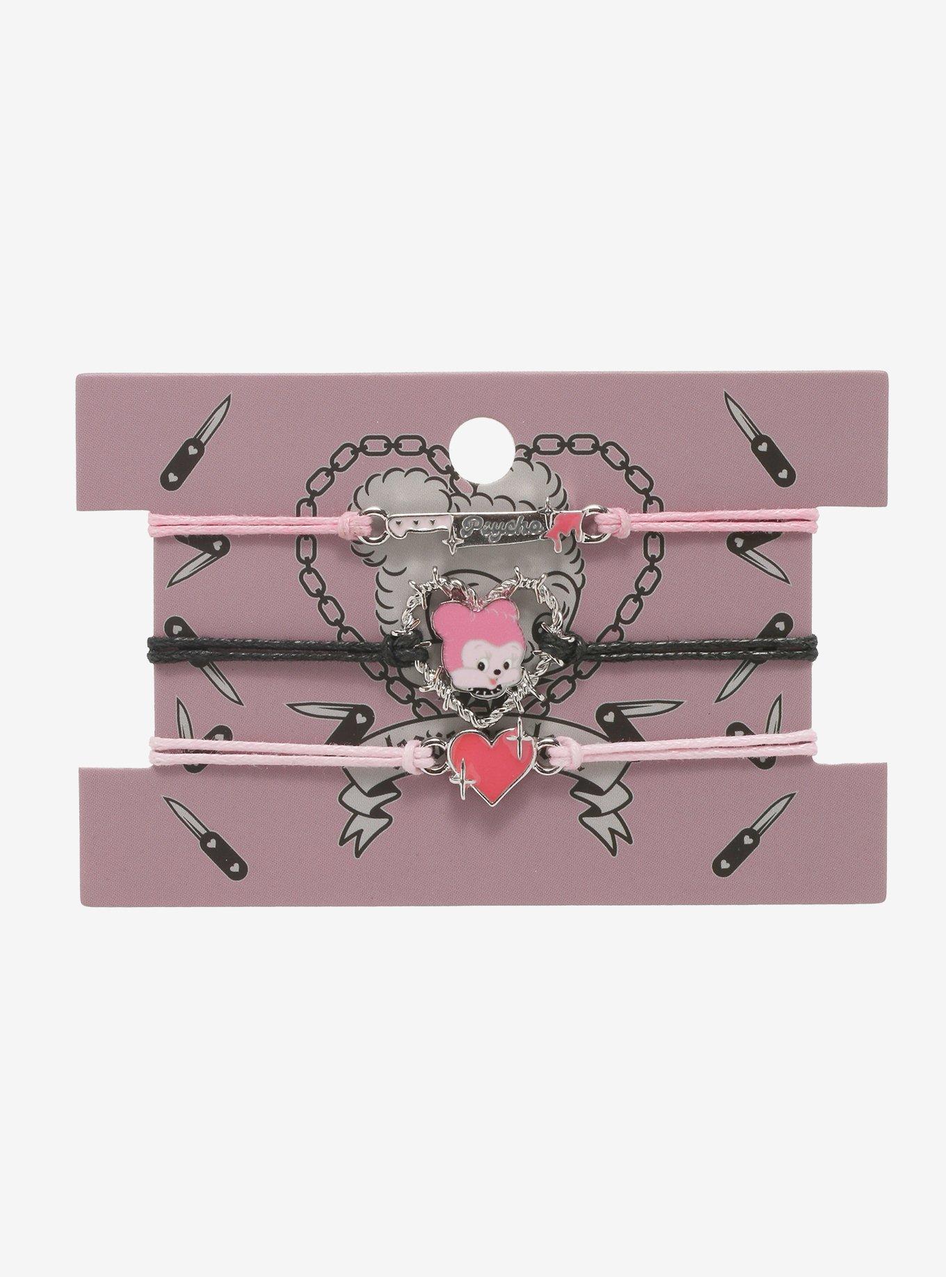 Psycho Weapon Heart Cord Bracelet Set, , alternate