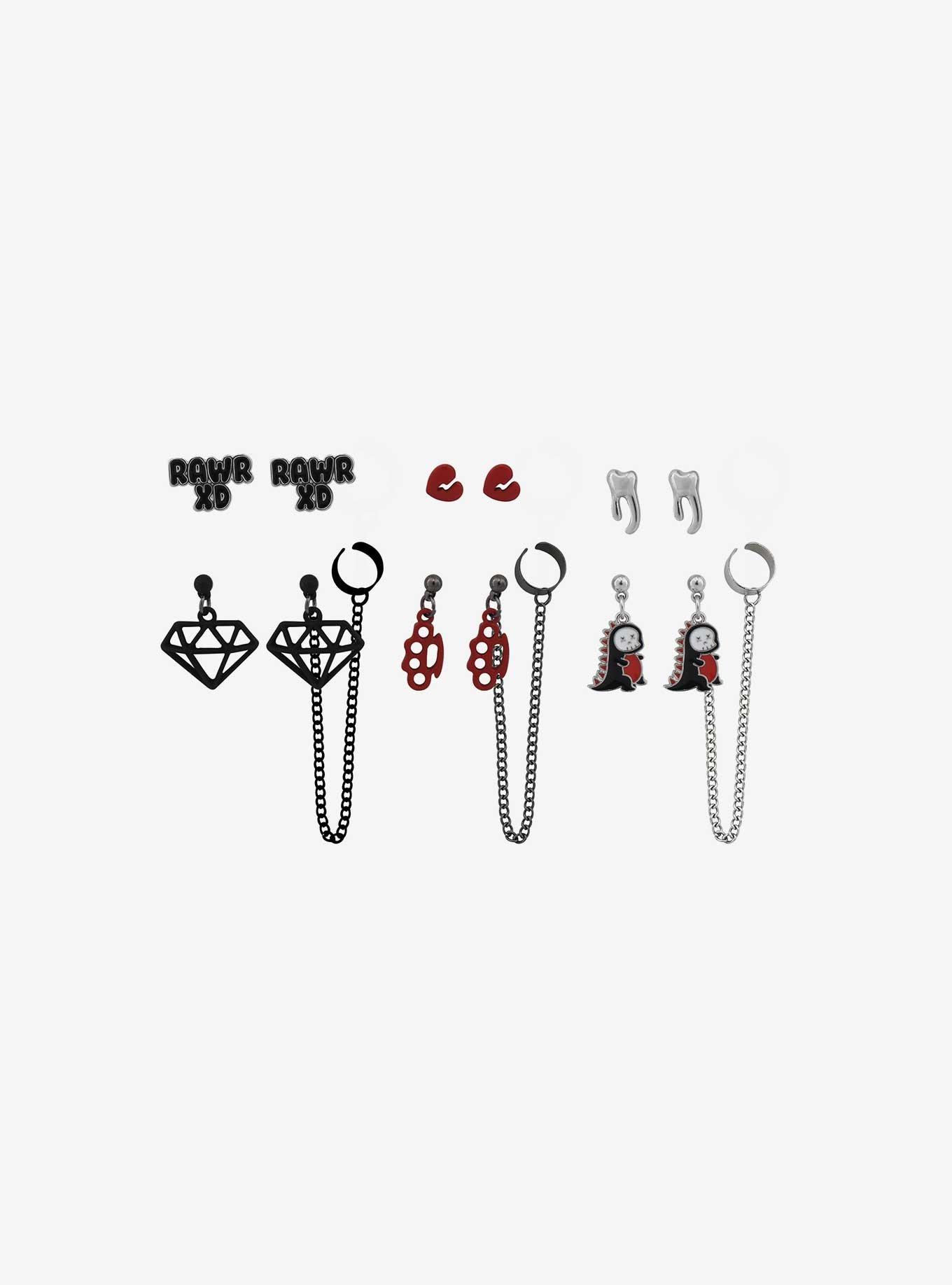 Emo Rawr XD Cuff Earring Set, , alternate