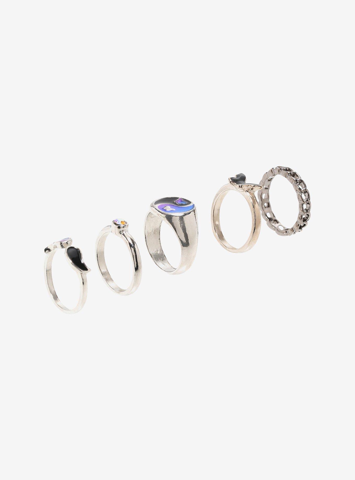 Butterfly Yin-Yang Ring Set, , alternate