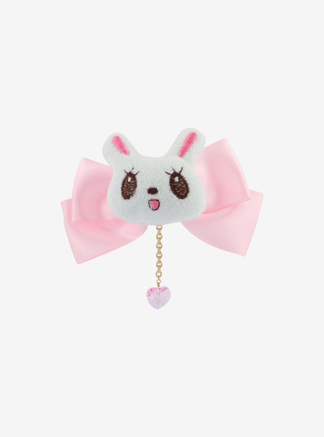 3D Plush Bunny Hair Bow, , alternate