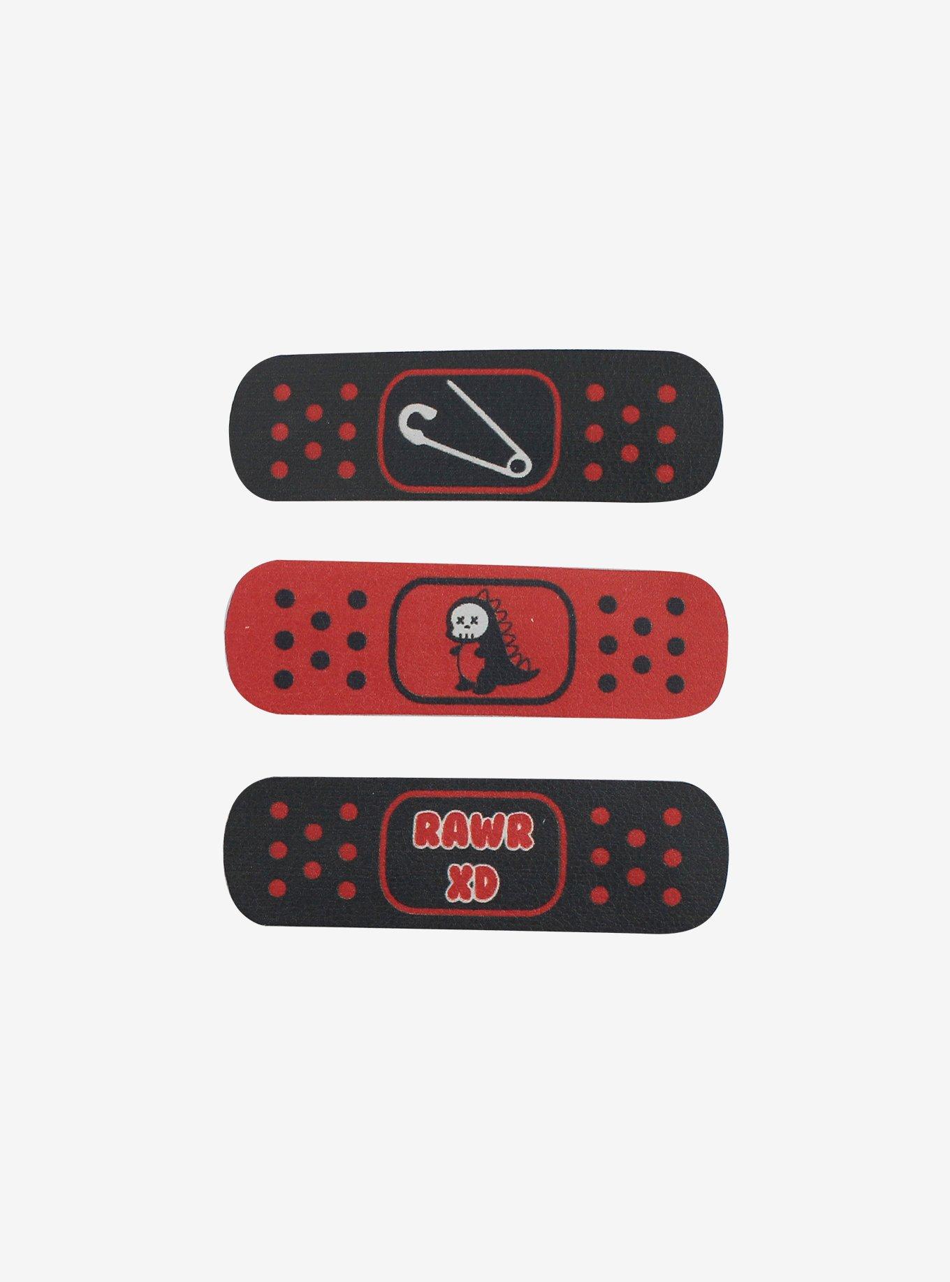 Emo Bandage Hair Clip Set, , alternate