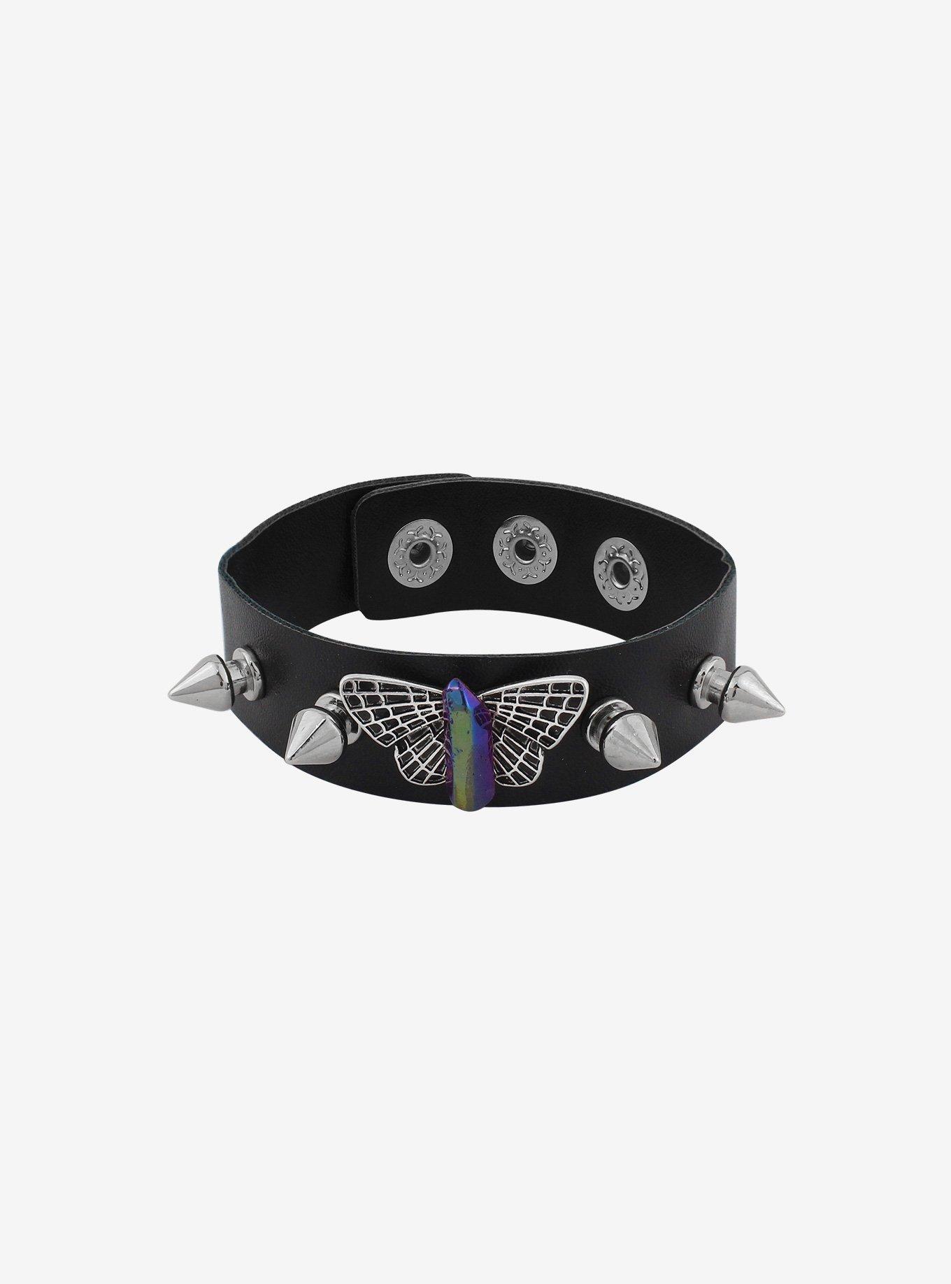 Moth Spike Cuff Bracelet, , alternate