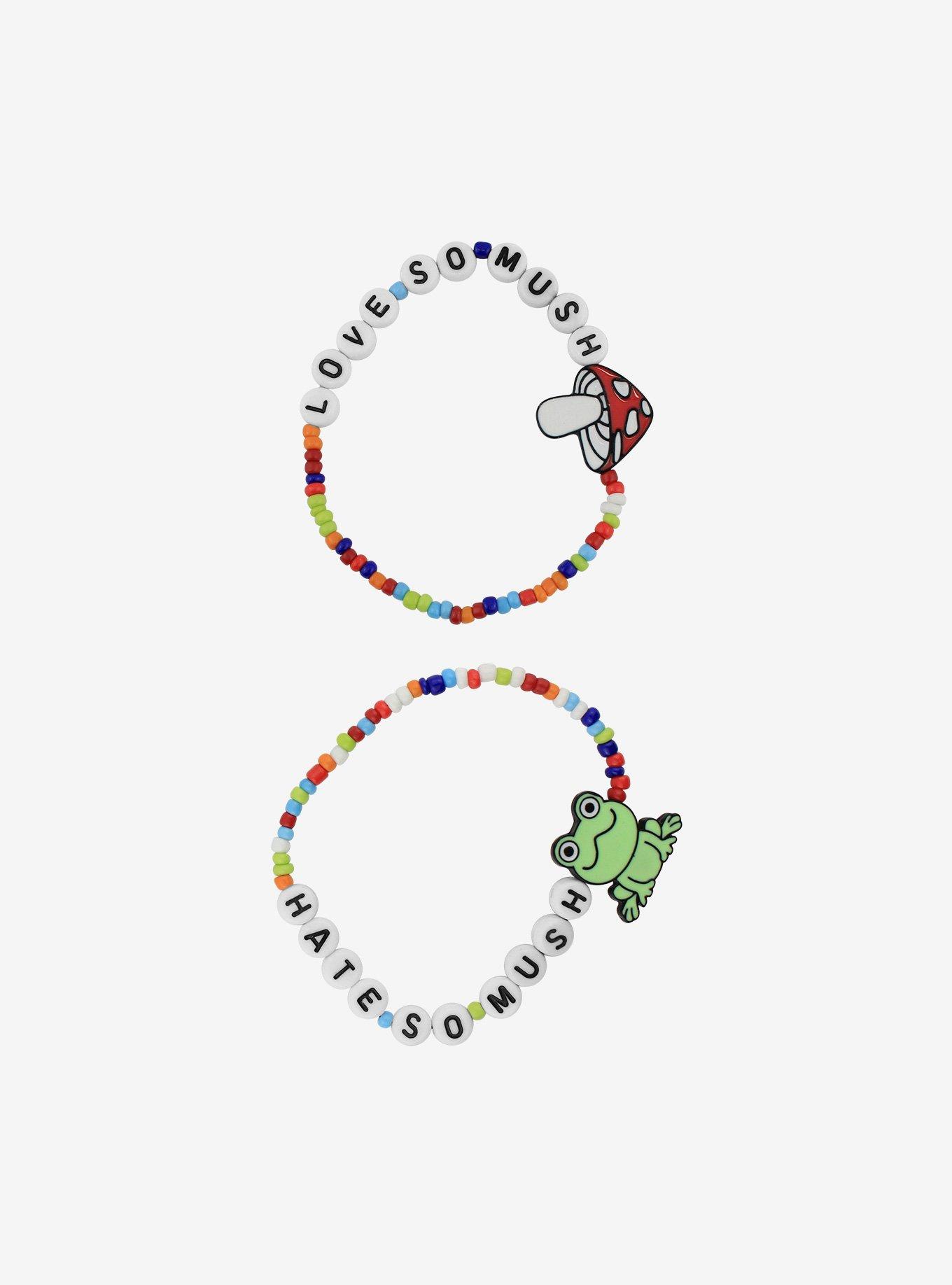 Love Hate So Mush Beaded Best Friend Bracelet Set Hot Topic