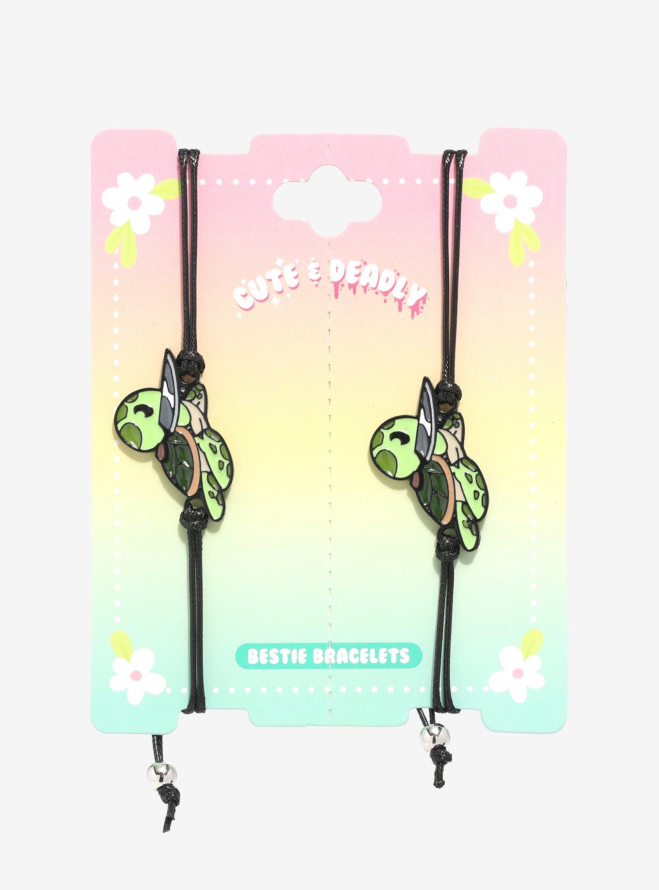 Turtles With Knives Best Friend Bracelet Set, , alternate