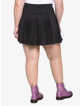 Black Pleated Skirt Plus Size, , hi-res