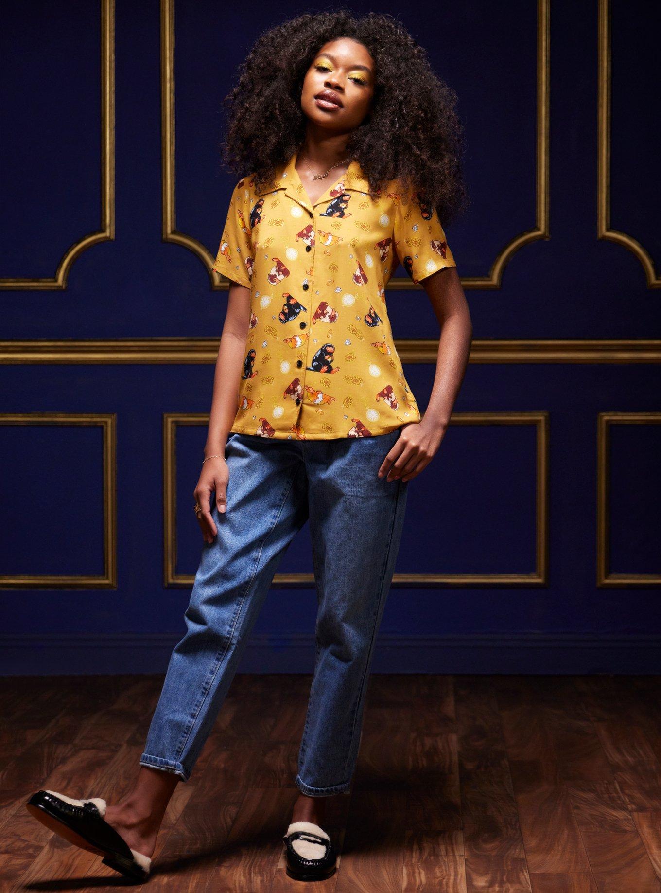 Fantastic Beasts: The Secrets Of Dumbledore Niffler Girls Woven Button-Up, MULTI, alternate