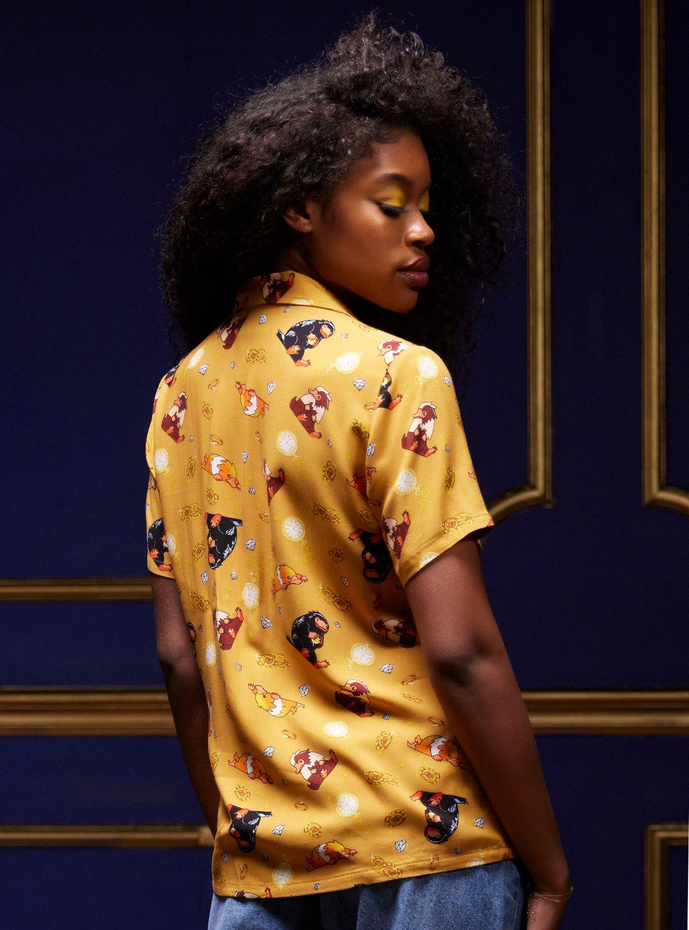 Fantastic Beasts: The Secrets Of Dumbledore Niffler Girls Woven Button-Up, MULTI, alternate