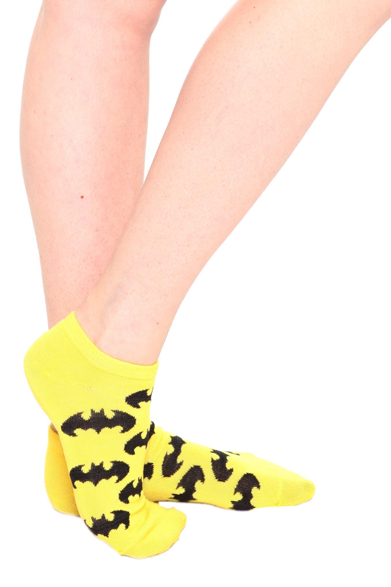 DC Comics Batman No-Show Socks 5 Pack, , alternate