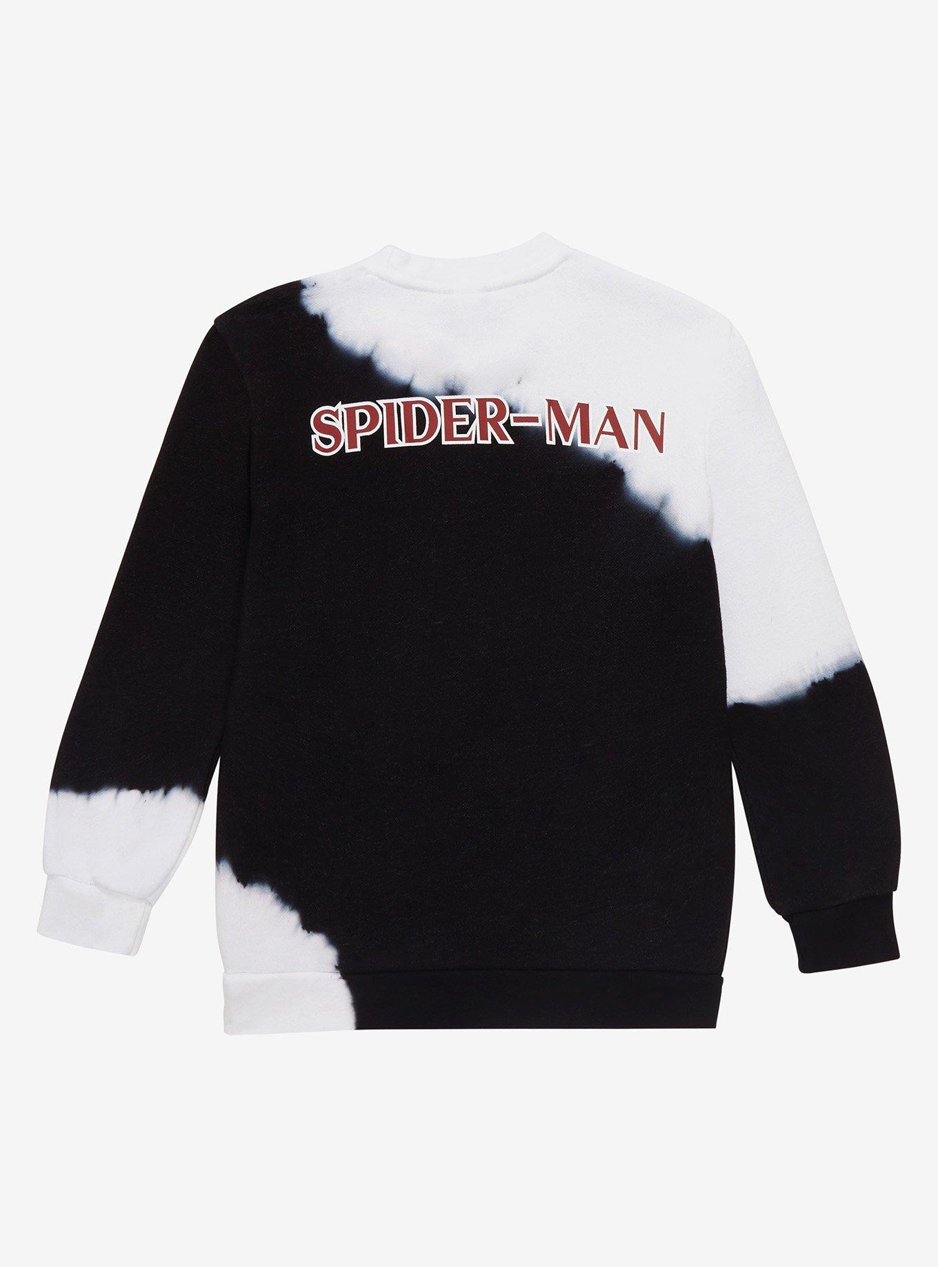 Marvel Spider-Man Spider Logo Youth Radial Dye Crewneck - BoxLunch Exclusive, , hi-res