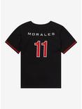 Marvel Spider-Man Miles Morales Toddler Baseball Jersey - BoxLunch Exclusive, CHARCOAL, alternate