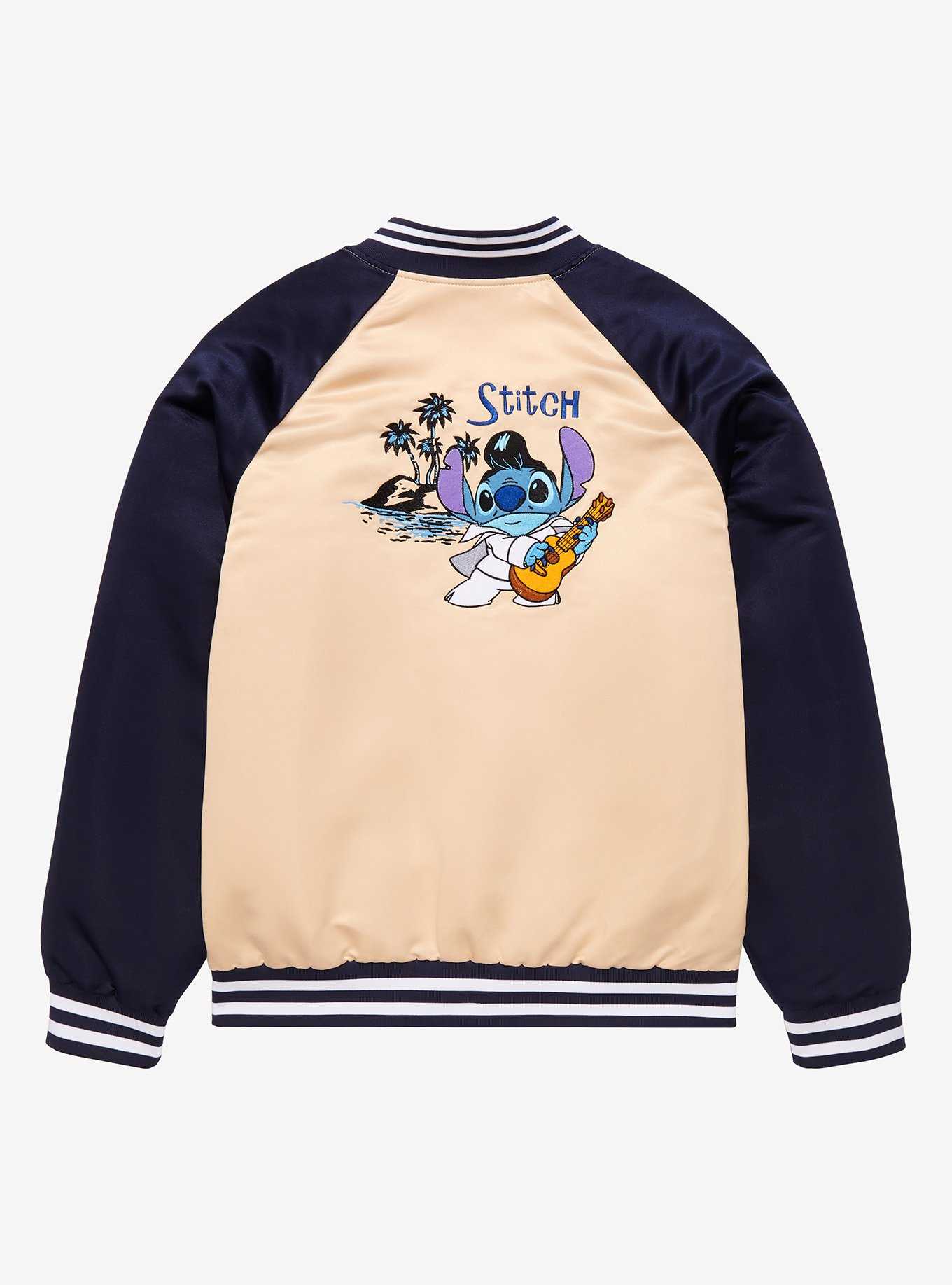 Our Universe Disney Lilo & Stitch Elvis Stitch Bomber Jacket - BoxLunch Exclusive , , hi-res