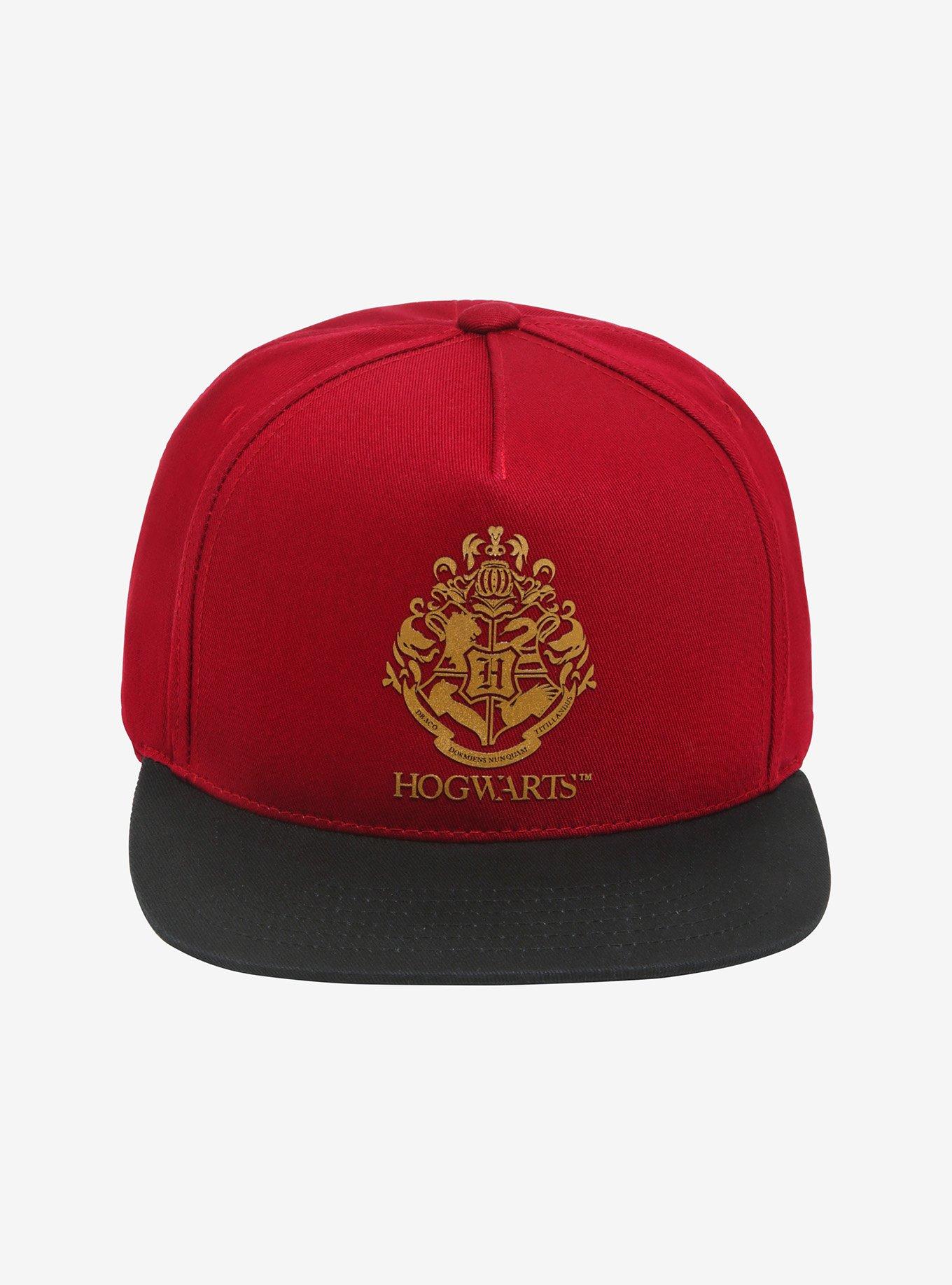Harry Potter Gold Hogwarts Crest Snapback Hat, , alternate