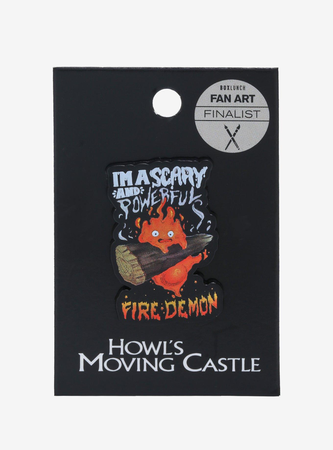Studio Ghibli Howl's Moving Castle Calcifer Fire Demon Enamel Pin - BoxLunch Exclusive, , alternate