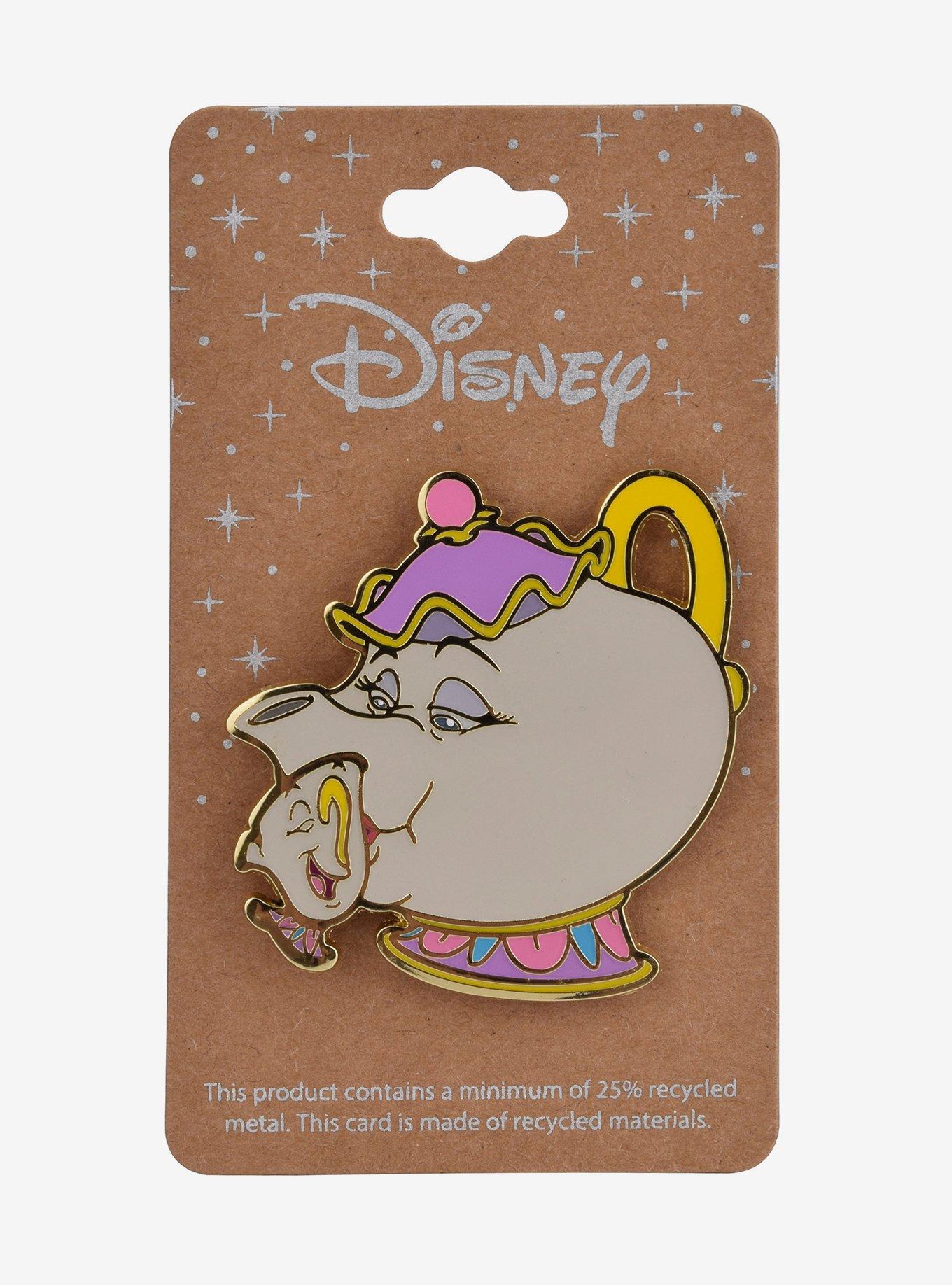 Disney Beauty and the Beast Chip & Mrs. Potts Enamel Pin - BoxLunch Exclusive, , alternate