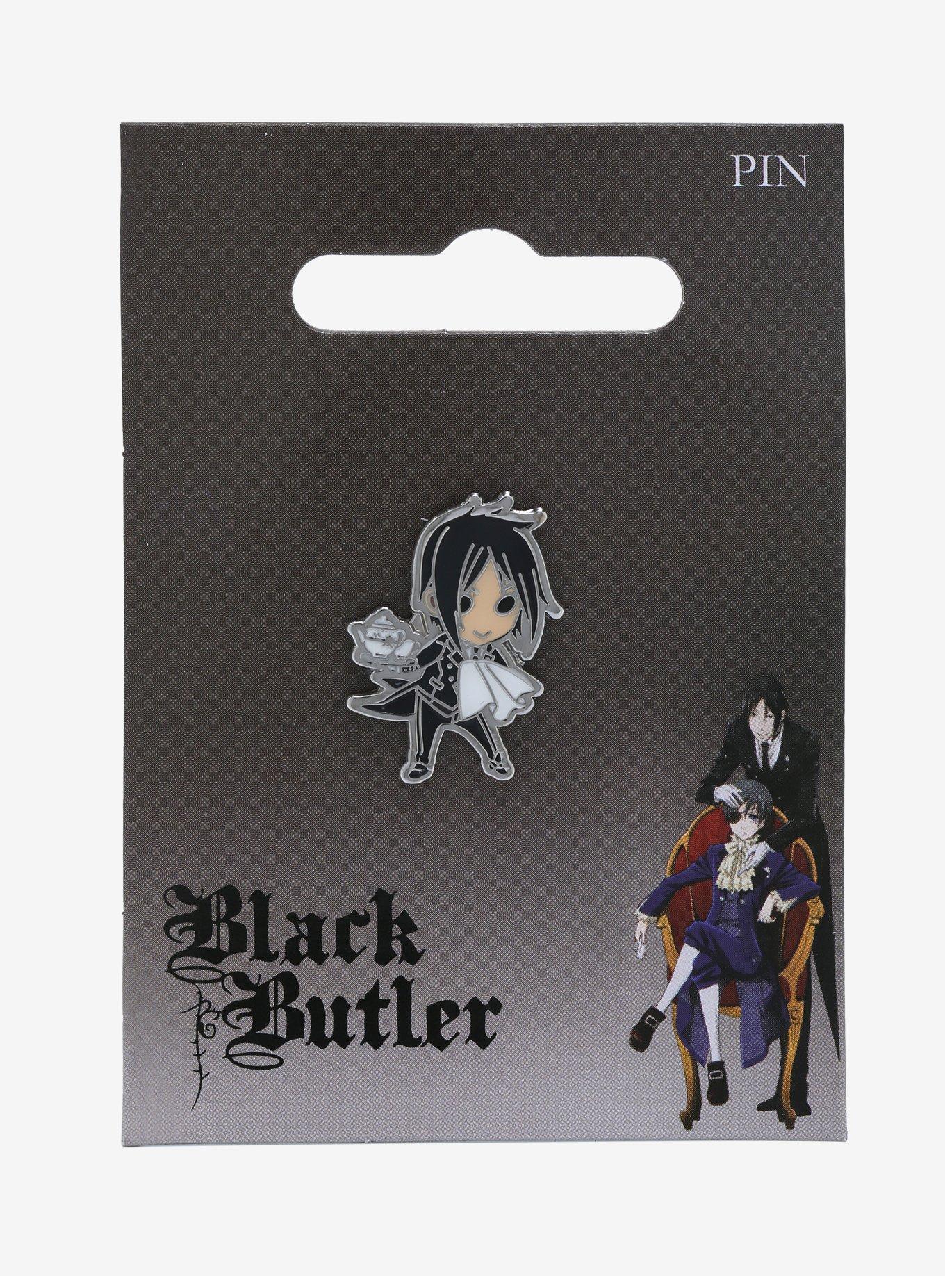 Black Butler Chibi Sebastian Enamel Pin, , alternate