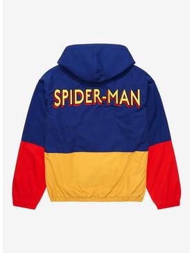 Marvel Spider-Man Hang in There Color Block Jacket - BoxLunch Exclusive, , hi-res