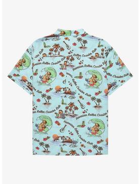 Our Universe Disney Lilo & Stitch Hawaiian Roller Coaster Ride Plus Size Woven Button-Up, , hi-res