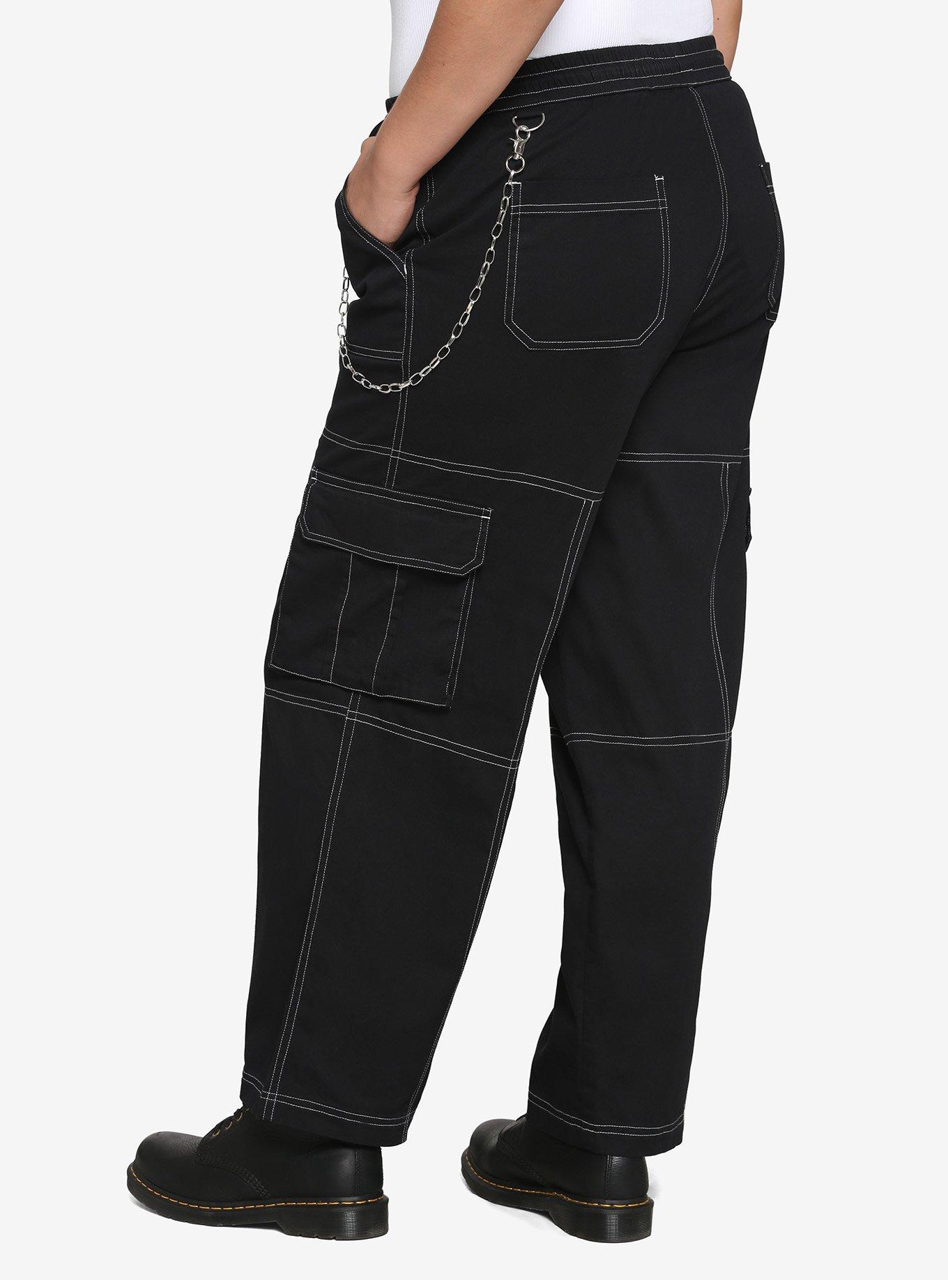 Hot Topic Indigo Cargo Carpenter Pants Plus