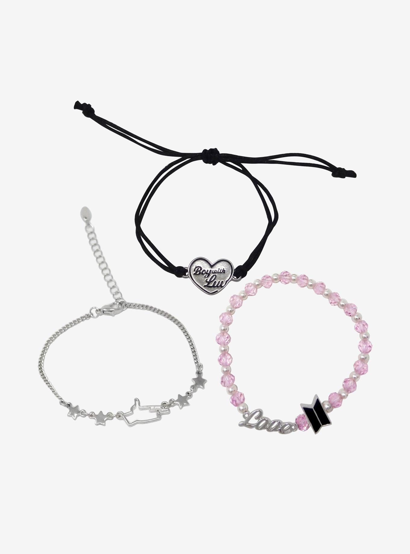 BTS Boy With Luv Assorted Bracelet Set, , alternate