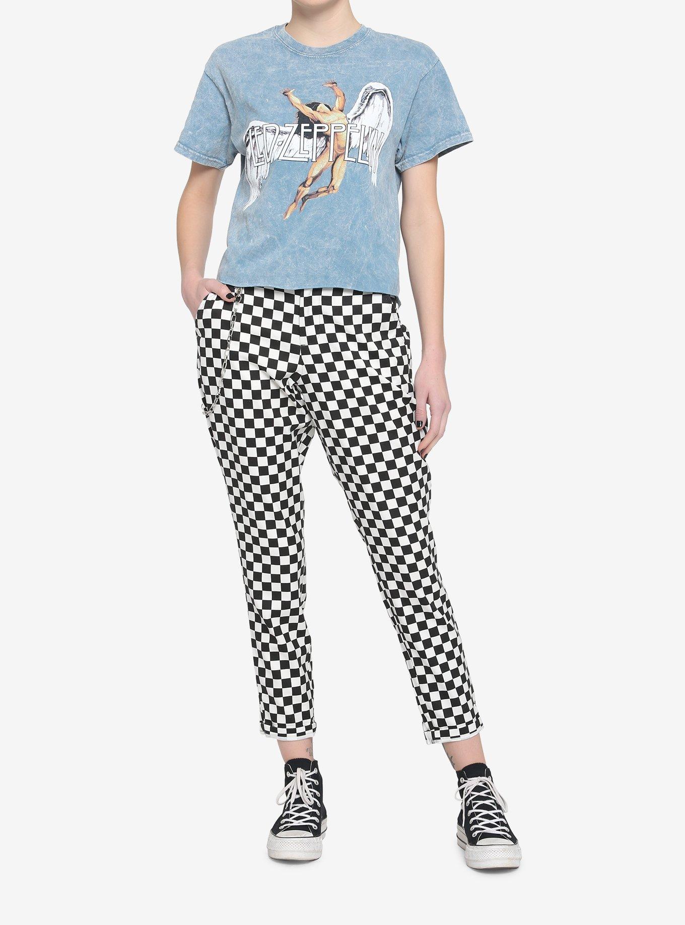 Led Zeppelin Icarus Girls Crop T-Shirt, BABY BLUE, alternate