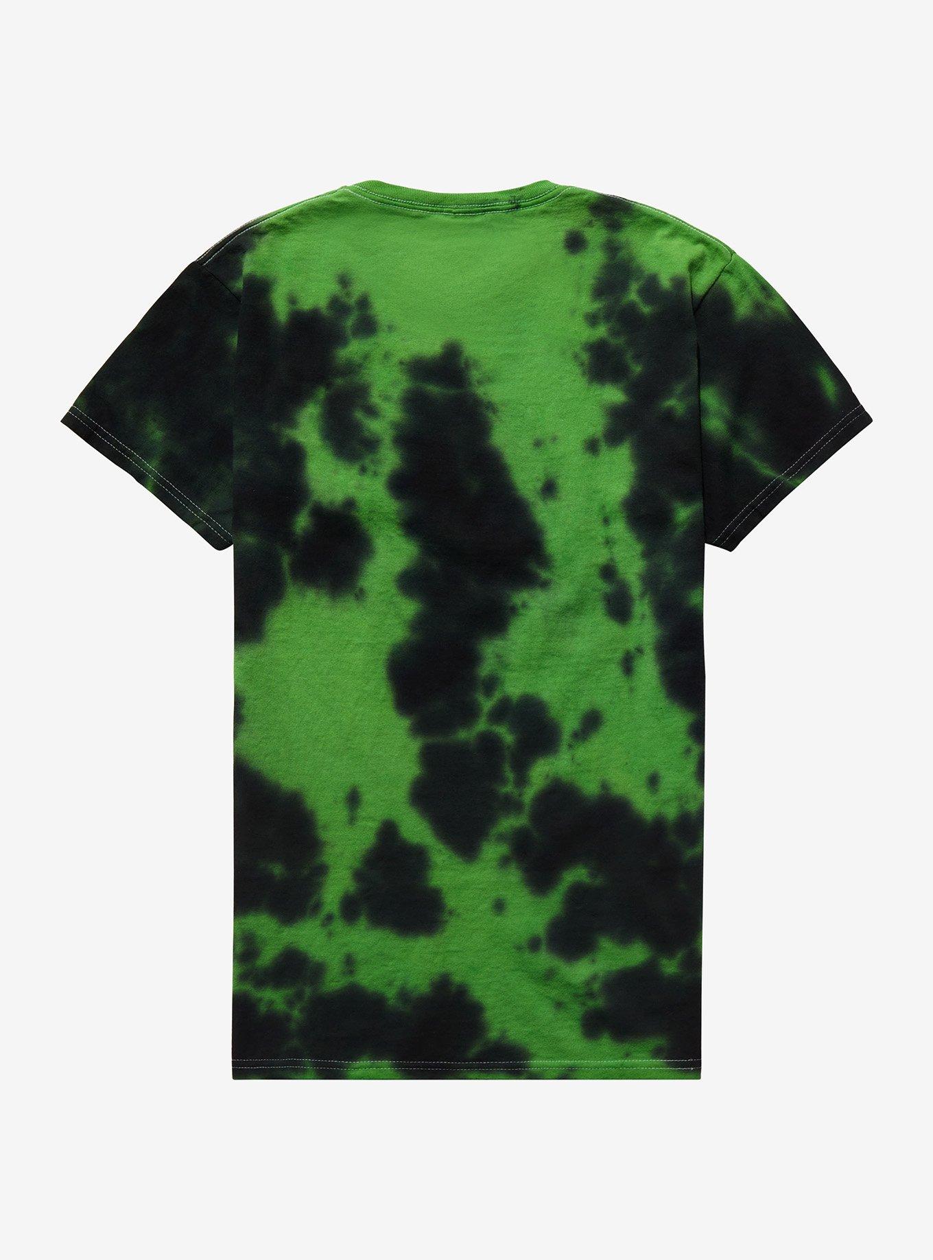 Rob Zombie Logo Green Tie-Dye Girls T-Shirt, MULTI, alternate
