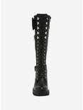 Lace-Up Pouch Knee-High Combat Boots, MULTI, alternate