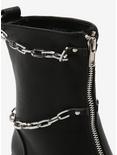 Black Multi Chain Platform Boots, MULTI, alternate