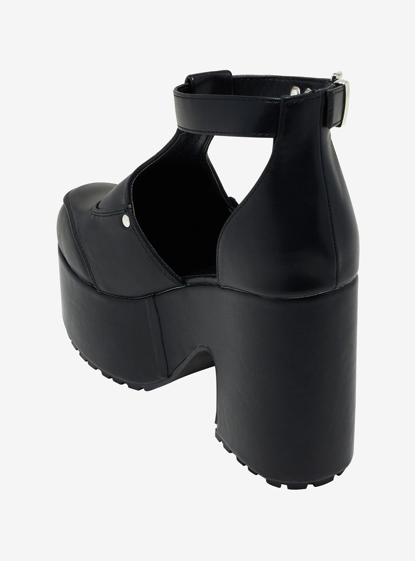 Black T-Strap Platform Mary Janes, MULTI, alternate