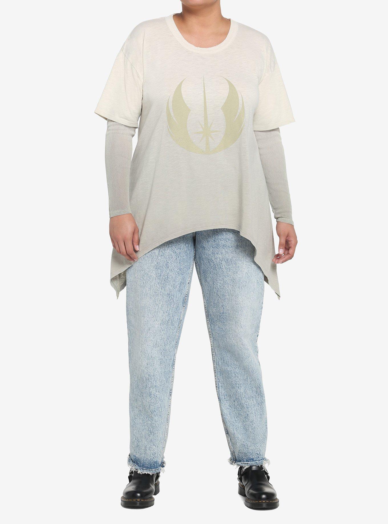 Her Universe Star Wars Obi-Wan Kenobi Jedi Symbol Twofer Girls Long-Sleeve T-Shirt Plus Size, MULTI, alternate