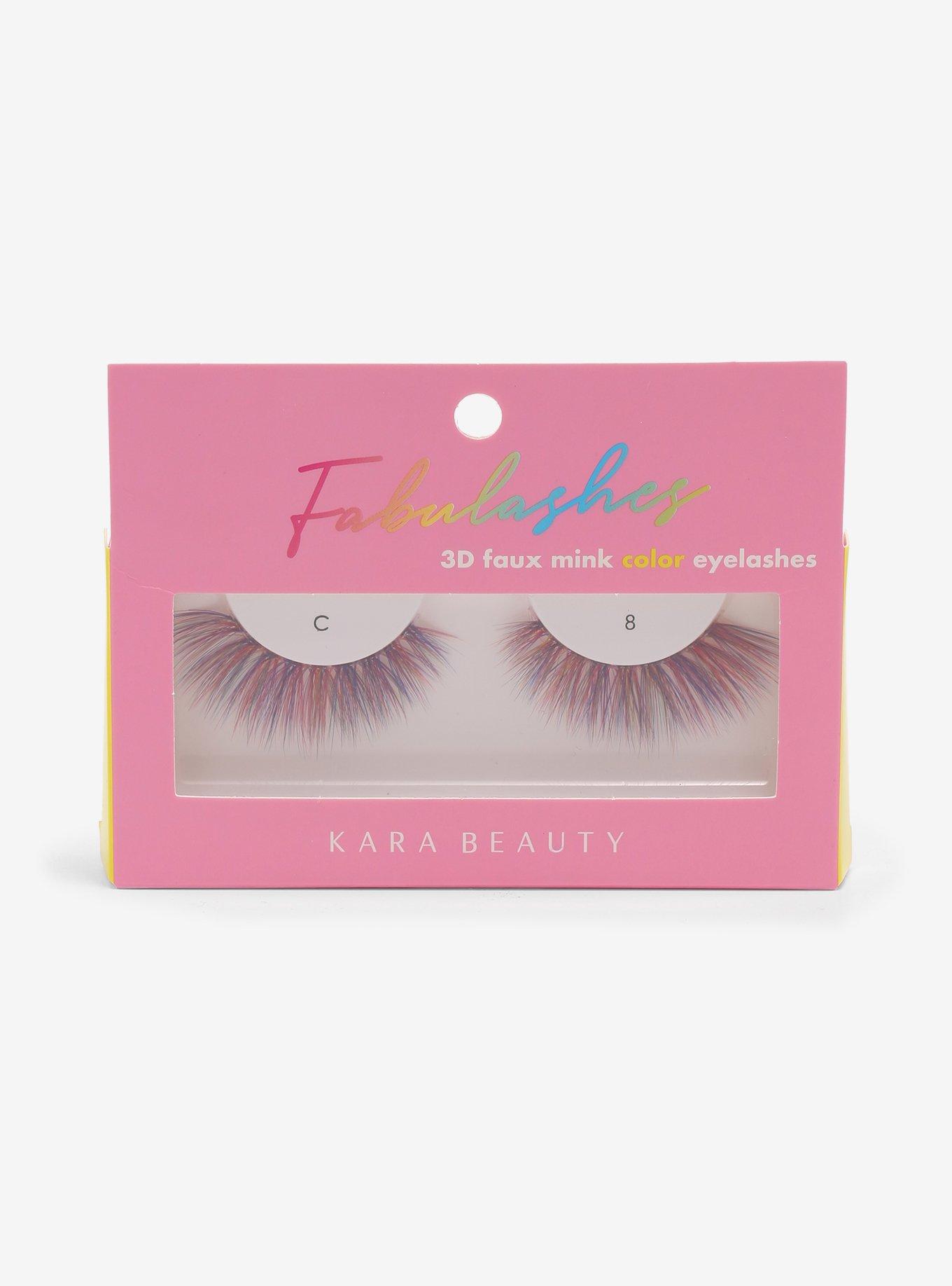 Kara Beauty Fabulashes Rainbow 3D Faux Mink Color Eyelashes, , alternate