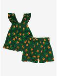 Our Universe Disney Minnie Mouse Orange Allover Print Ruffled Toddler Skort - BoxLunch Exclusive, BLACK, alternate