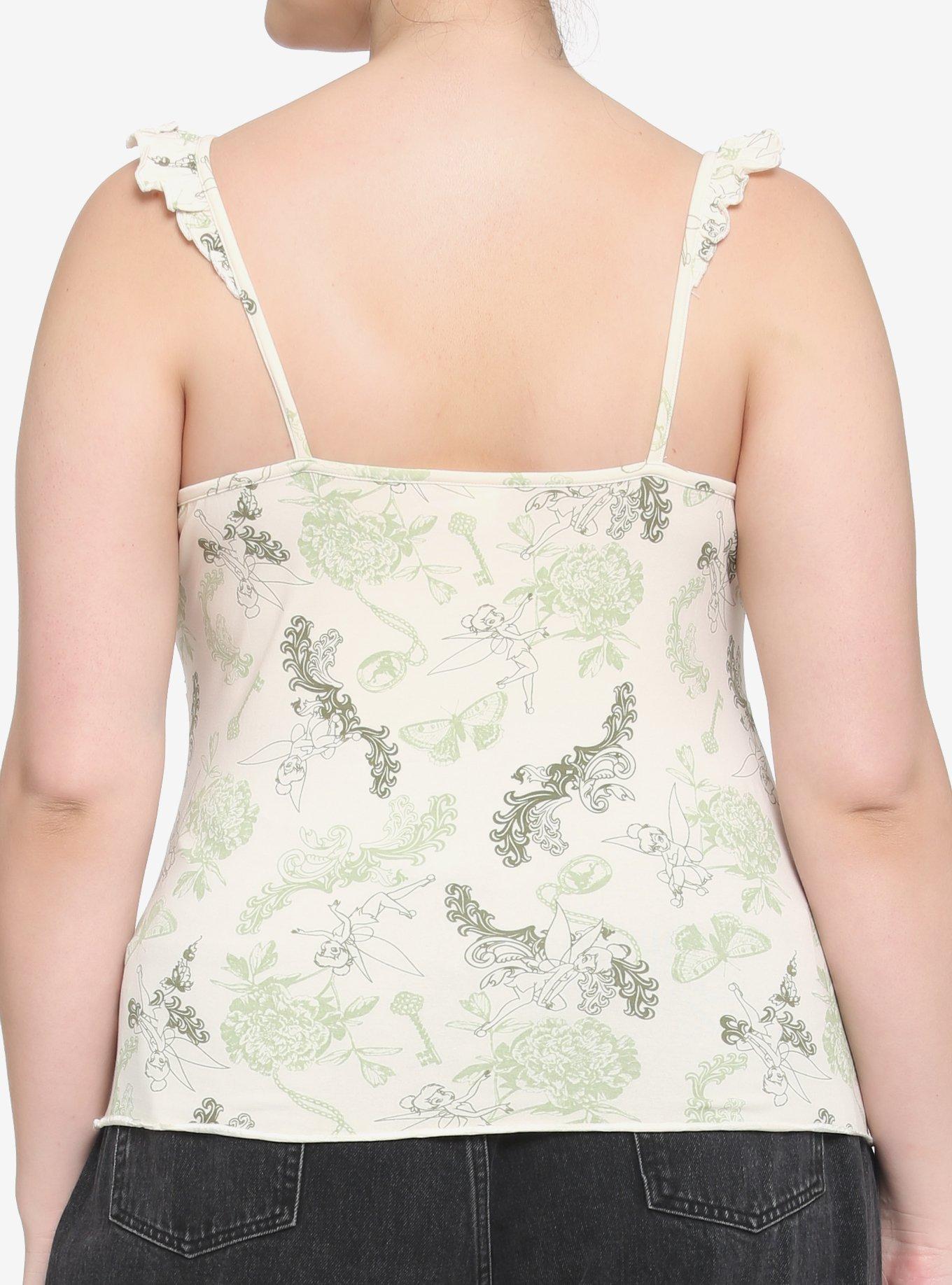 Her Universe Tinker Bell Filigree Tank Top Plus Size, MULTI, alternate