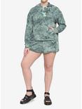 Her Universe Disney Tinker Bell Green Tie-Dye Soft Shorts Plus Size, MULTI, alternate