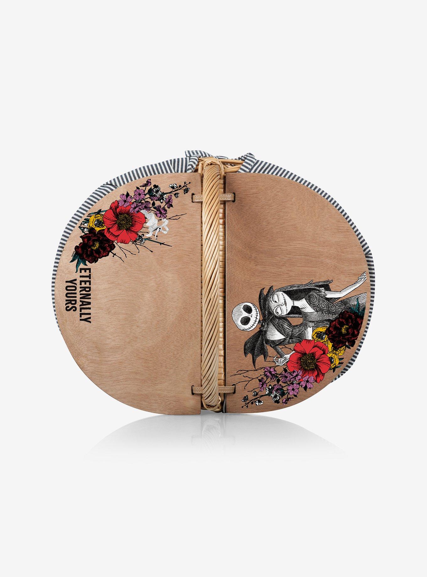 The Nightmare Before Christmas Jack And Sally Floral Country Picnic Basket, , hi-res
