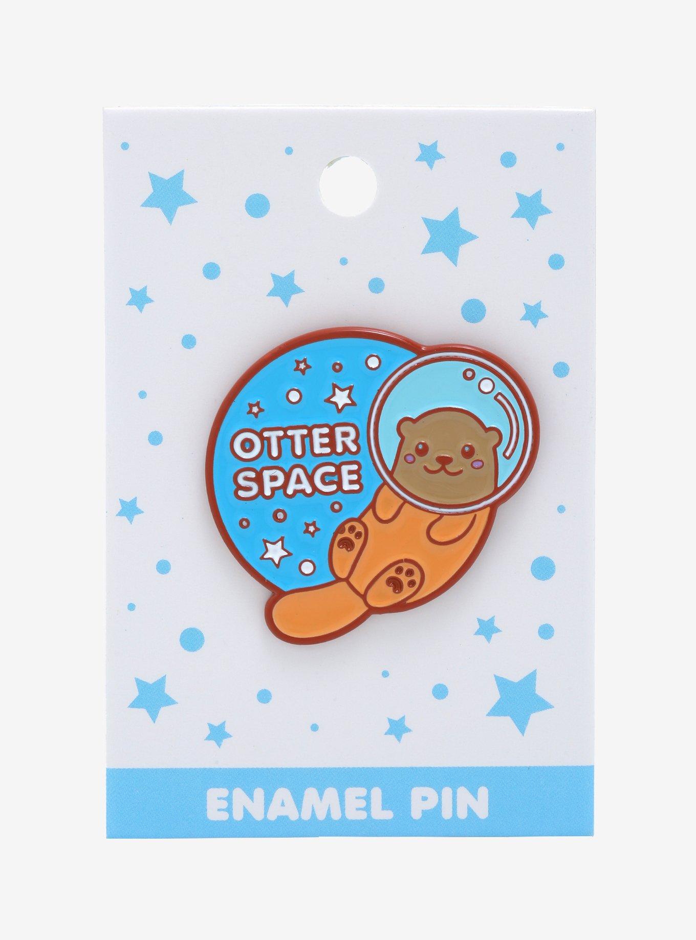 Otter Space Enamel Pin, , alternate