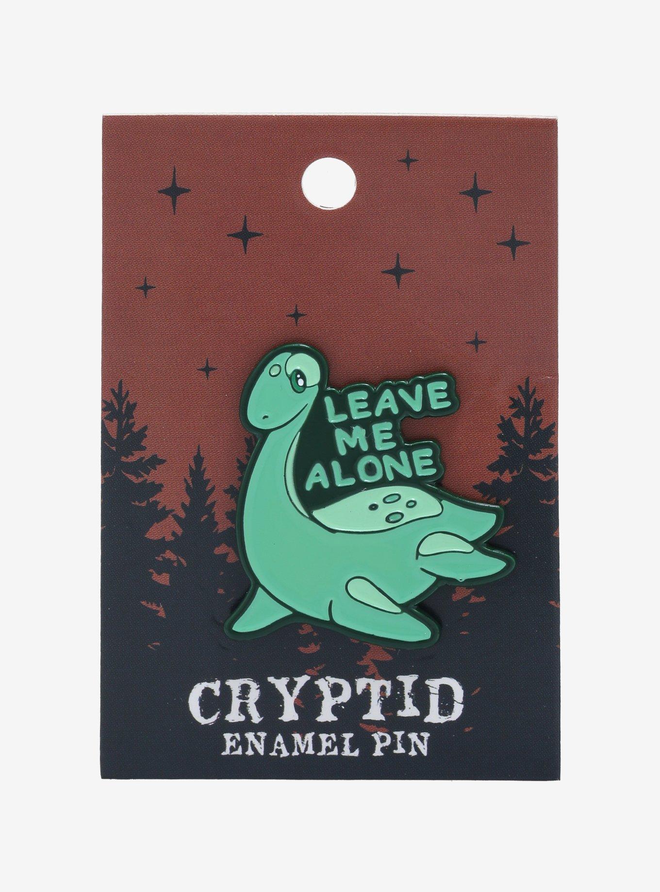Nessie Leave Me Alone Enamel Pin - BoxLunch Exclusive, , alternate