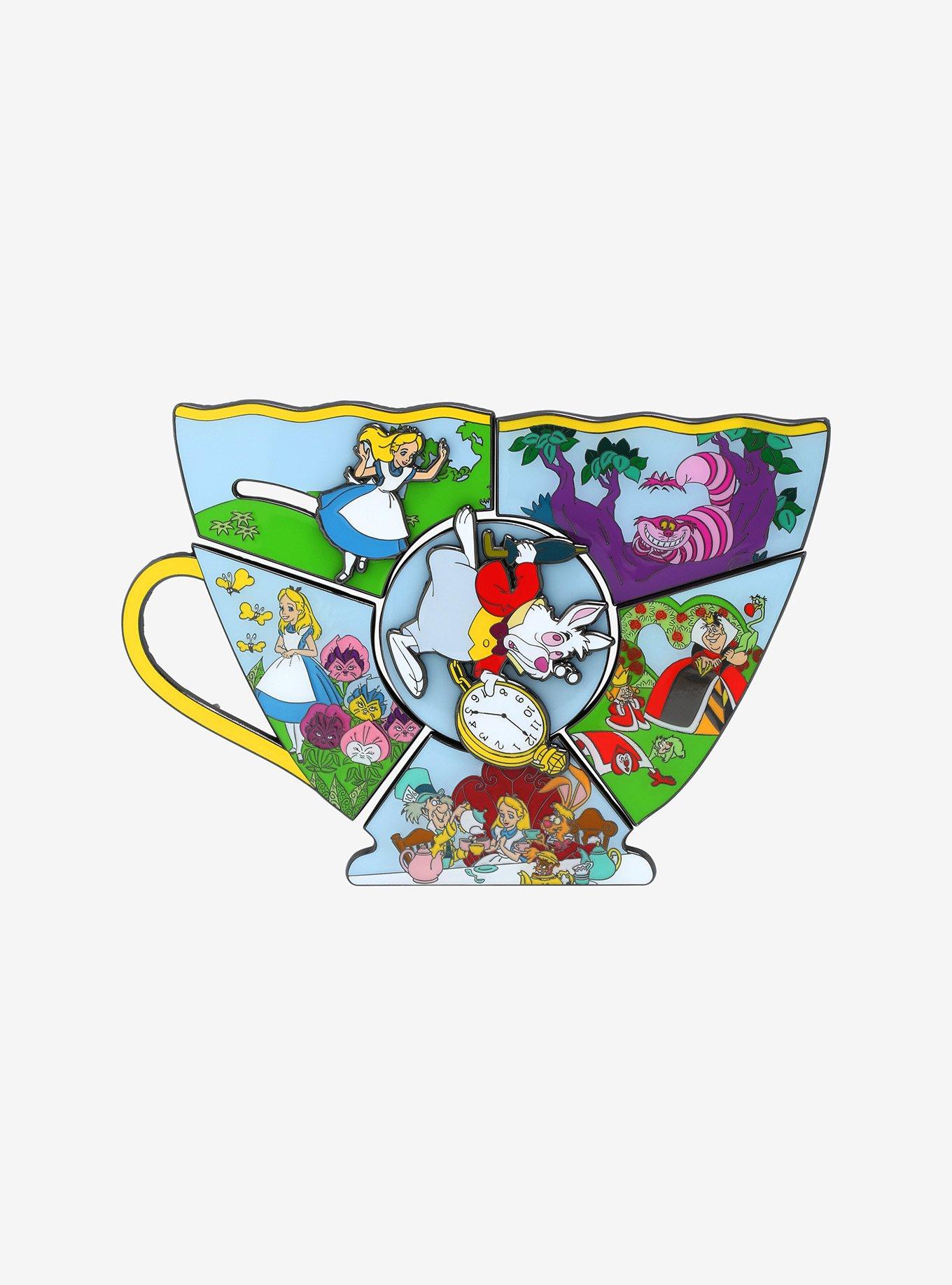 Loungefly Alice in Wonderland Teacup Puzzle Blind Box Enamel Pin , , hi-res