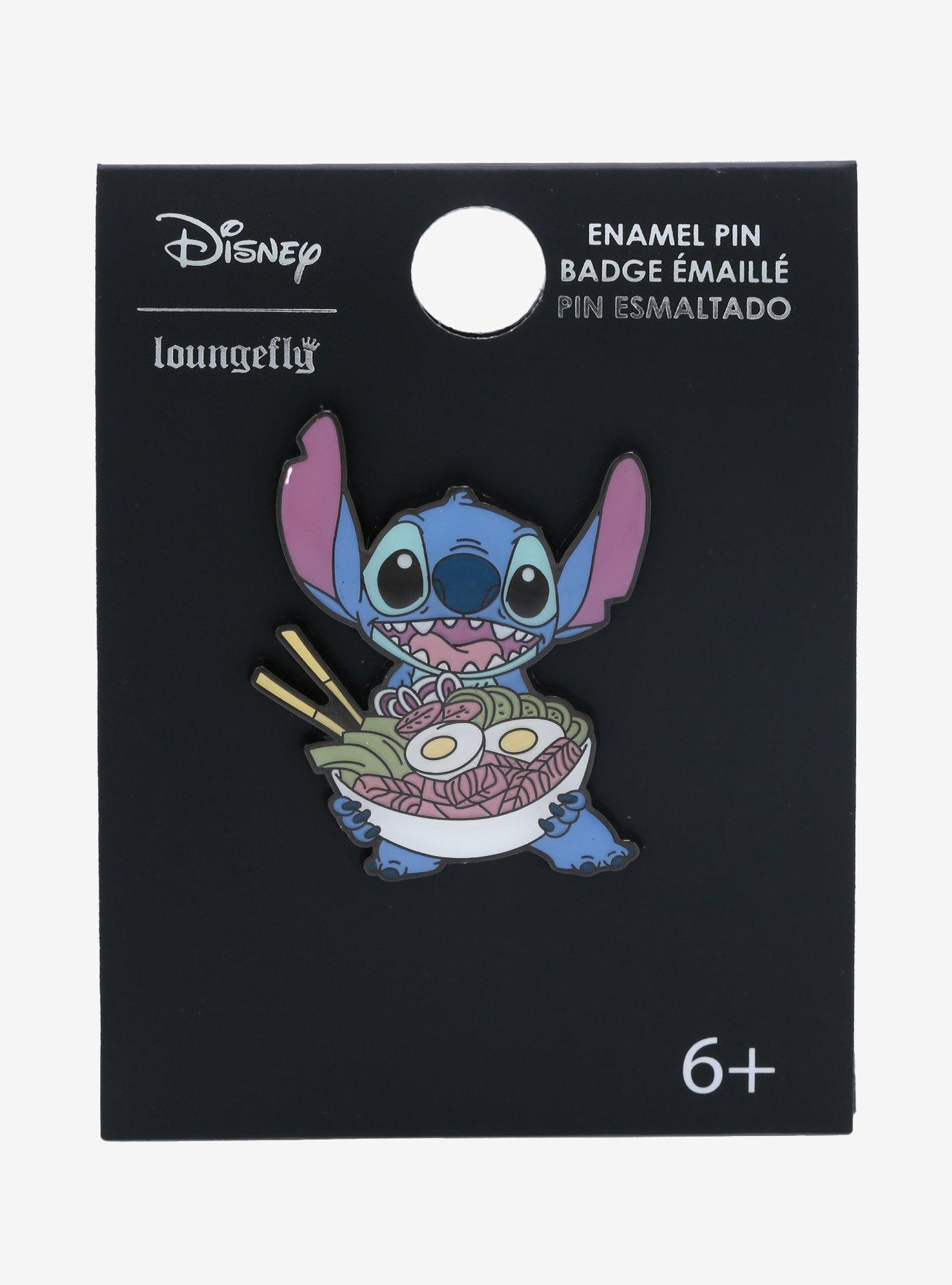 Loungefly Disney Lilo & Stitch Stitch with Ramen Enamel Pin - BoxLunch Exclusive, , alternate