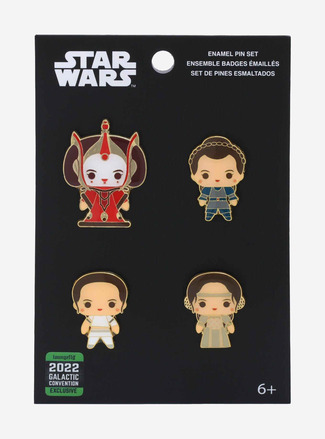 Loungefly Star Wars Chibi Padm&eacute; Amidala Outfits Enamel Pin Set - BoxLunch Exclusive, , alternate
