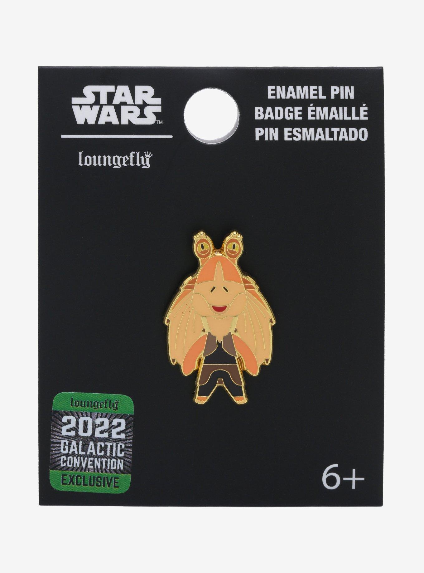 Loungefly Star Wars Chibi Jar Jar Binks Enamel Pin - BoxLunch Exclusive, , alternate