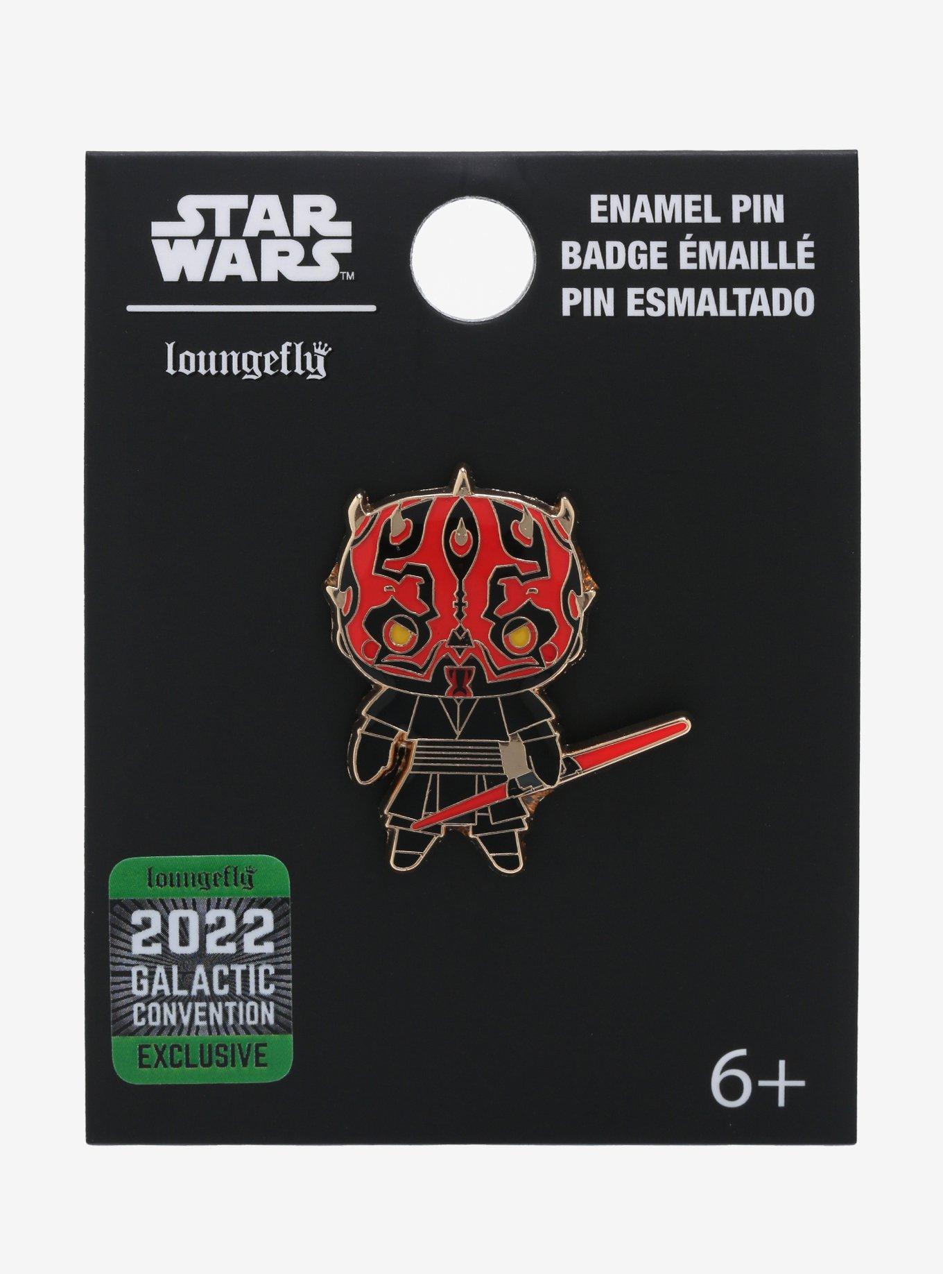 Loungefly Star Wars: Episode I - The Phantom Menace Chibi Darth Maul Enamel Pin - BoxLunch Exclusive, , alternate