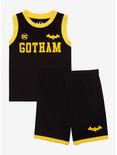 DC Comics Batman Gotham Toddler Basketball Shorts - BoxLunch Exclusive, BLACK, alternate