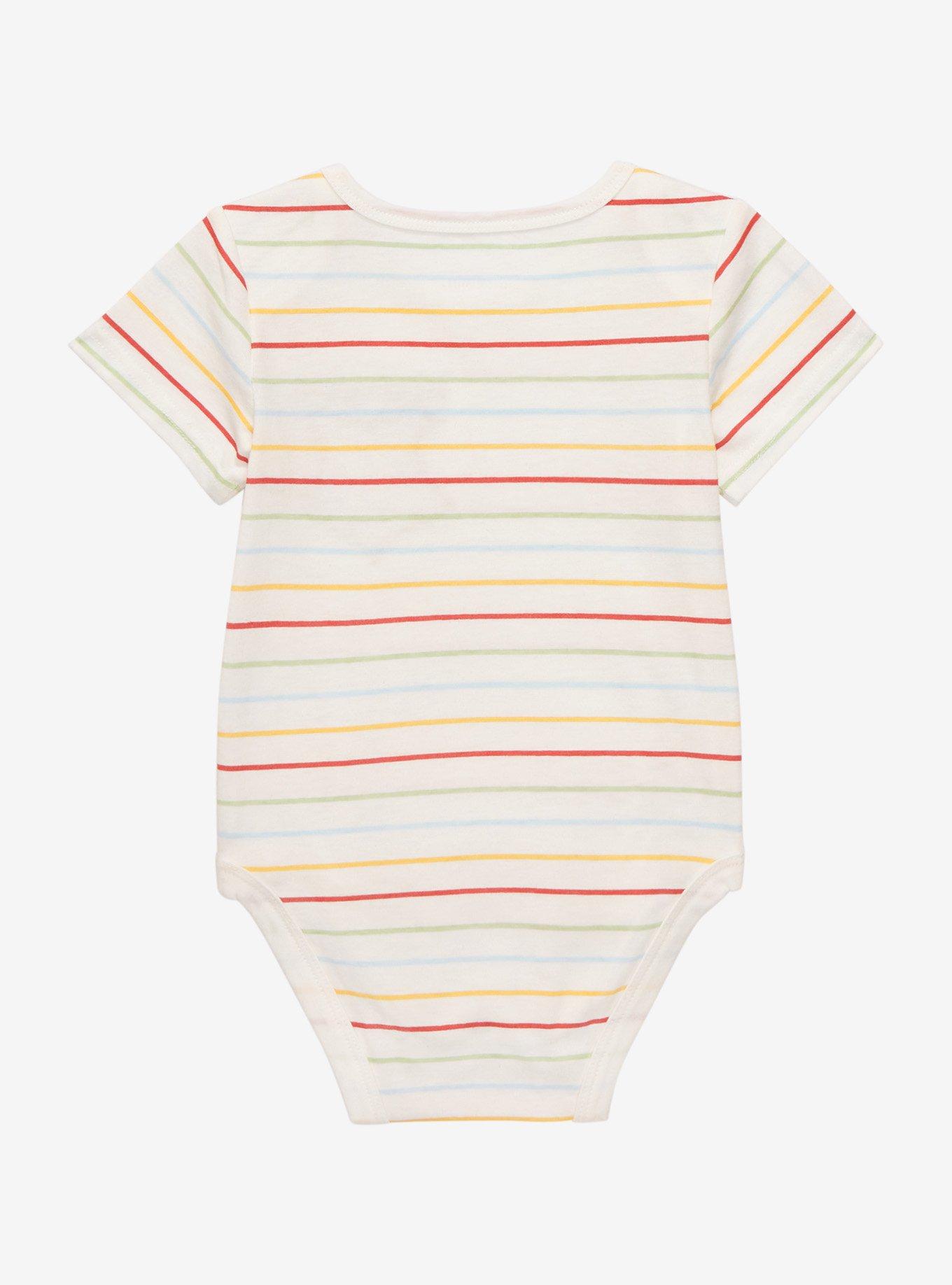 Harry Potter Hogwarts House Crest Striped Infant One-Piece - BoxLunch Exclusive , MULTI STRIPE, alternate