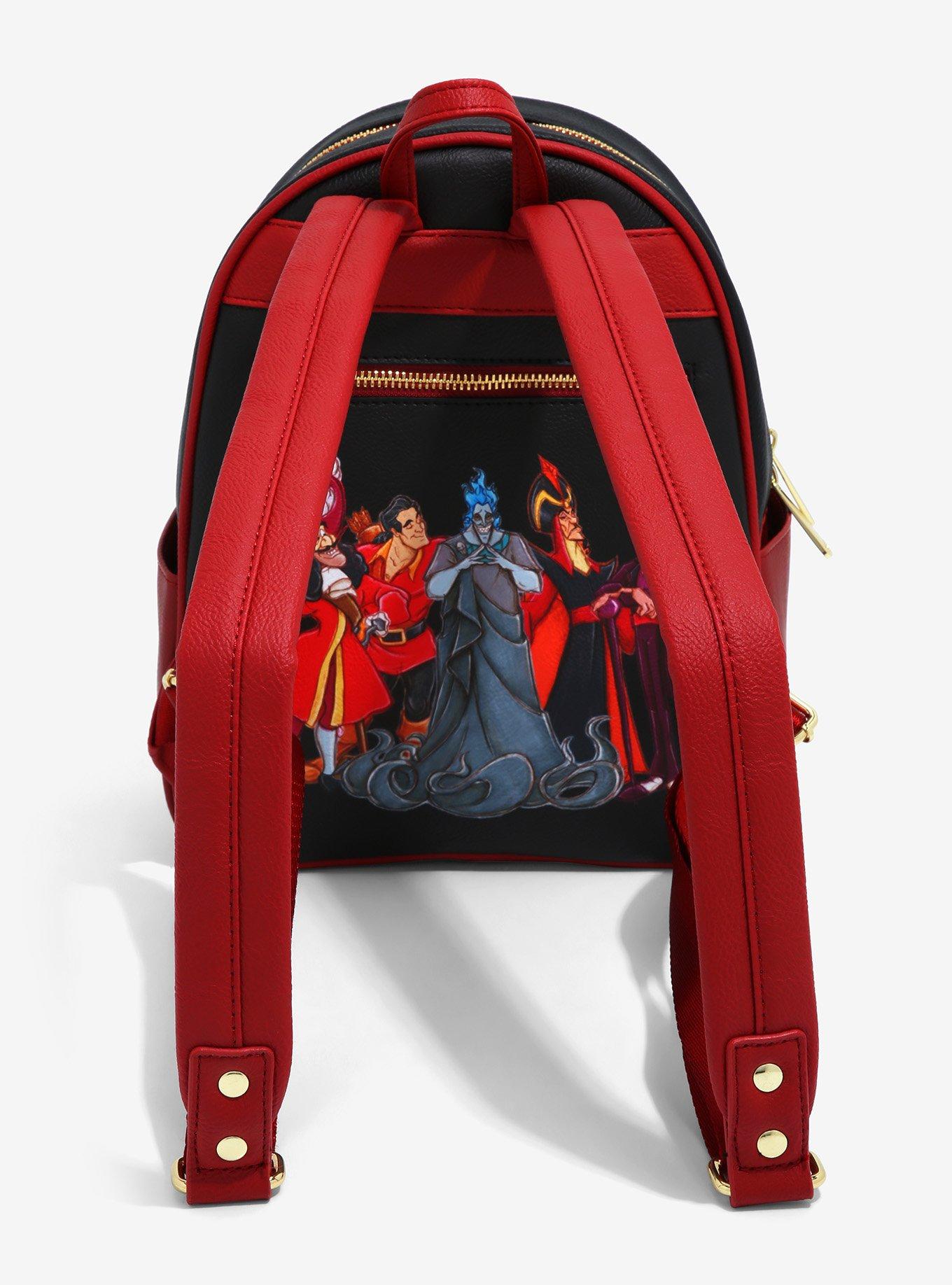 Disney Villains Group Portrait Floral Mini Backpack - BoxLunch Exclusive, , alternate