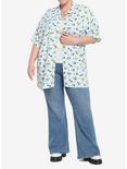 Keroppi Pinstripe Girls Woven Button-Up Plus Size, MULTI, alternate