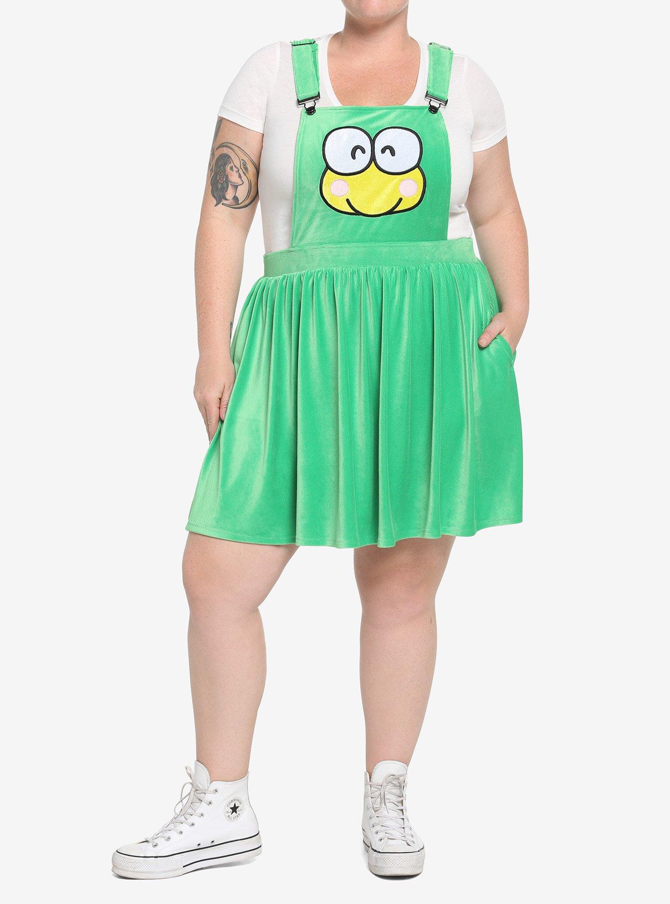 Keroppi Smile Corduroy Skirtall Plus Size, MULTI, alternate