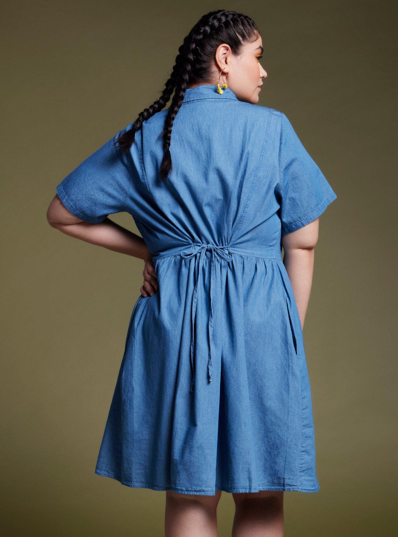 Her Universe Studio Ghibli My Neighbor Totoro Denim Dress Plus Size, MULTI, alternate