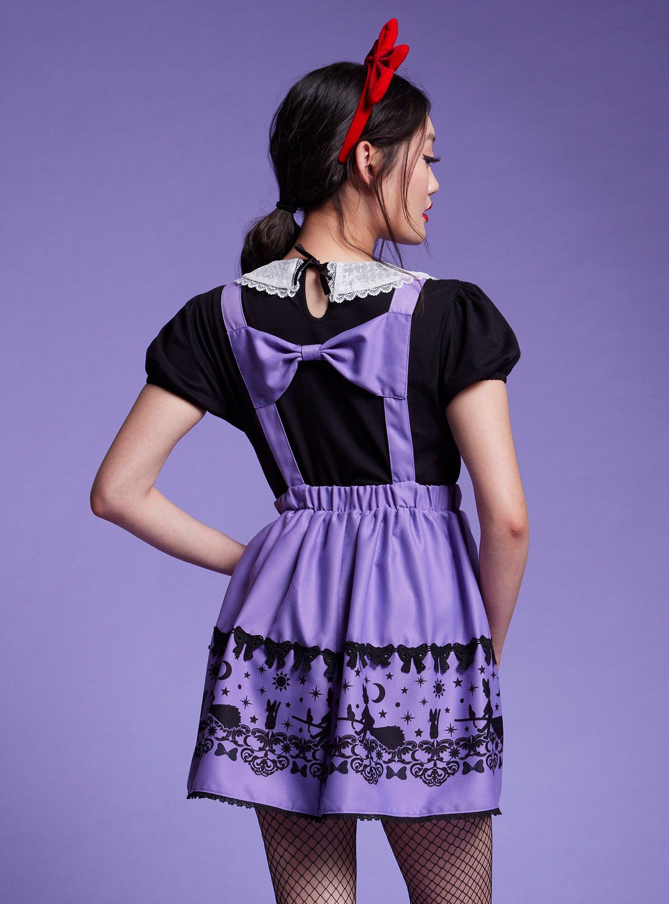 Her Universe Studio Ghibli Kiki's Delivery Service Purple Suspender Skirt, MULTI, alternate